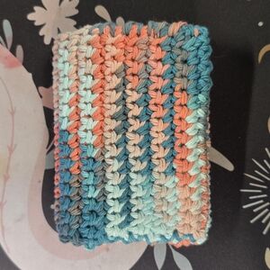 Multicolor Crochet Card Holder